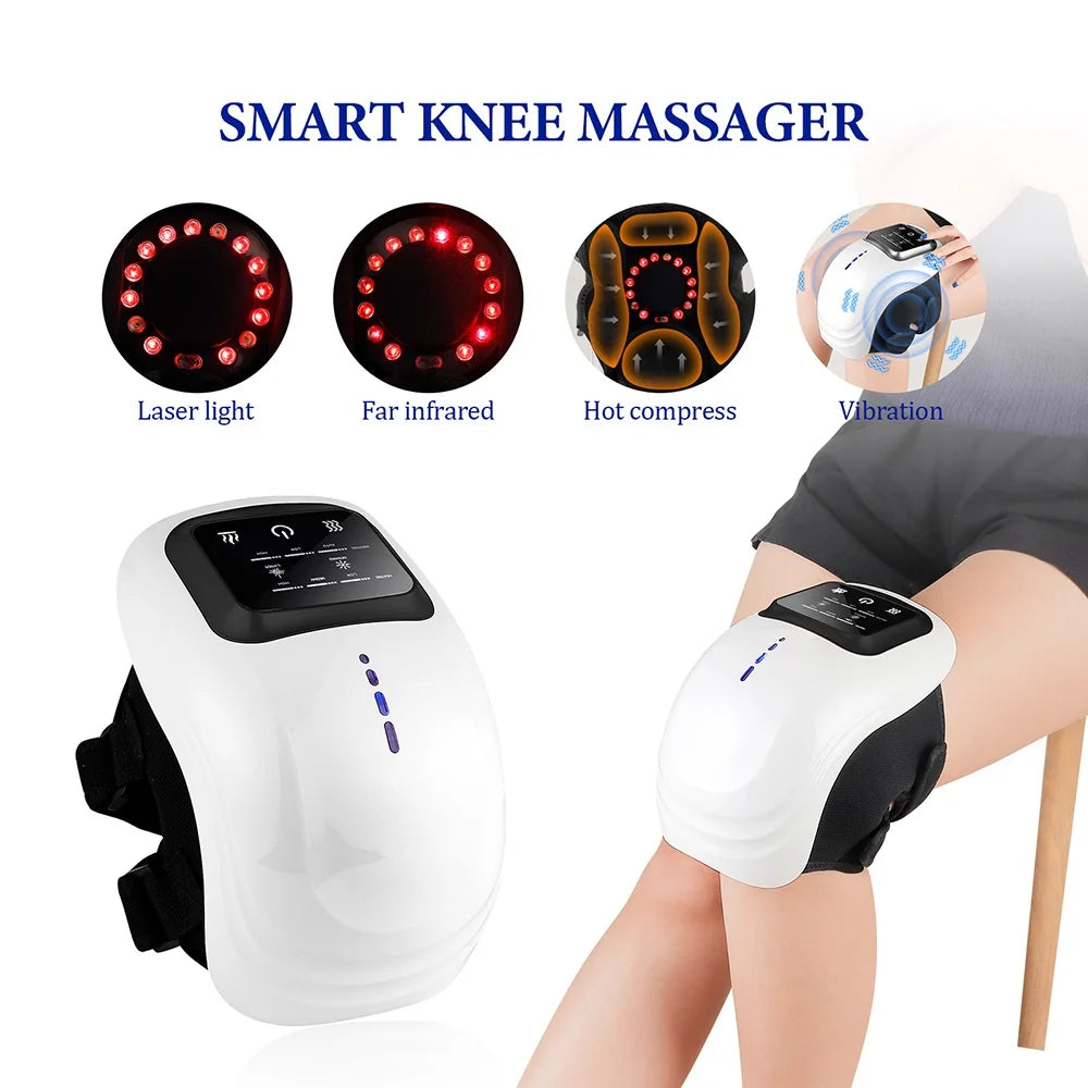 foreverlily Smart Cordless Knee Massager Vibration Air Pressure Knee Relaxing Massage Electric Elbow Shoulder Knee masajeador