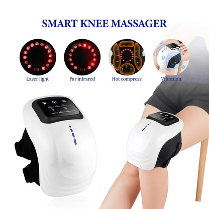 foreverlily Smart Cordless Knee Massager Vibration Air Pressure Knee Relaxing Massage Electric Elbow Shoulder Knee masajeador