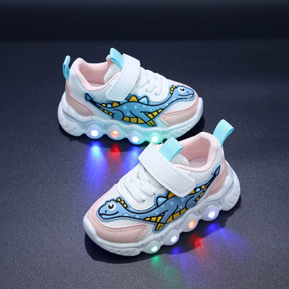 2023 New LED Children's Trainers Boys and Girls Tennis Shoes Sports Shoes for Toddlers Child Kids Sneakers