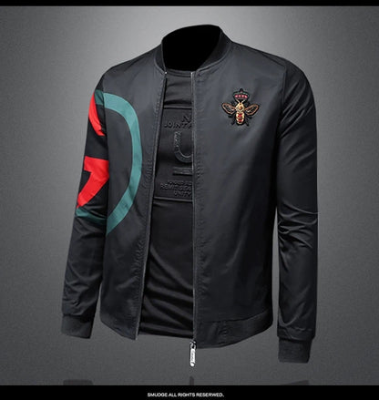 New Spring and Autumn Round Neck Baseball Jacket Men's Jacket Luxury Fashion Designer Casual Slim fit Coat  bomber jacket men