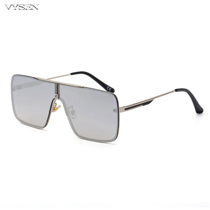 Fashion Oversized Square Sunglasses For Men Big Frame 2025 Luxury Brand Design Metal Frame Sun Glasses Man Retro Shades Eyewear
