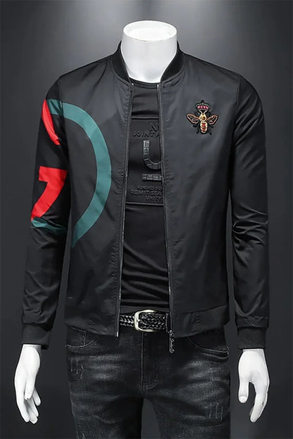 New Spring and Autumn Round Neck Baseball Jacket Men's Jacket Luxury Fashion Designer Casual Slim fit Coat  bomber jacket men