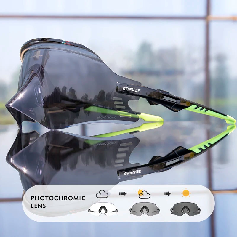 Kapvoe Cycling Sunglasses UV400 Protect Men Bike Sunglasses MTB Eyewear Outdoor Sport Goggles Bike Glasses Oculos De Ciclismo