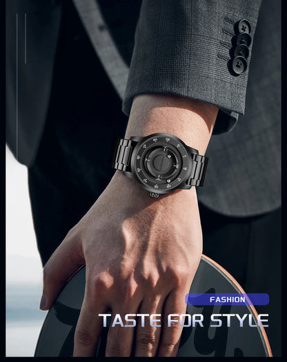 Foxbox 2025 Luxury Watches Men Creative Scrolling Beads Quartz Wristwatches Fashion Waterproof Magnetic Force Mens Watch Reloj