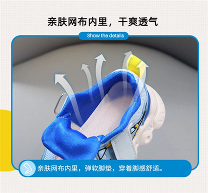 2023 New LED Children's Trainers Boys and Girls Tennis Shoes Sports Shoes for Toddlers Child Kids Sneakers