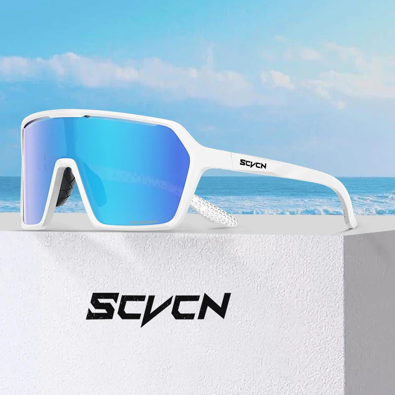 Scvcn Color Photochromic Sunglasses Cycling Glasses Sports for Men Mountain Bike Road Bicycle Fashion Eyewear Goggles UV400 MTB
