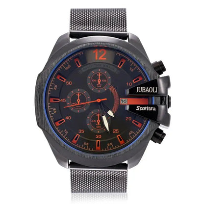 Top Brand Chronograph Watches Men Large Dial Multifunction Military Quartz Business Creative Sports Wristwatch Relogio Masculino