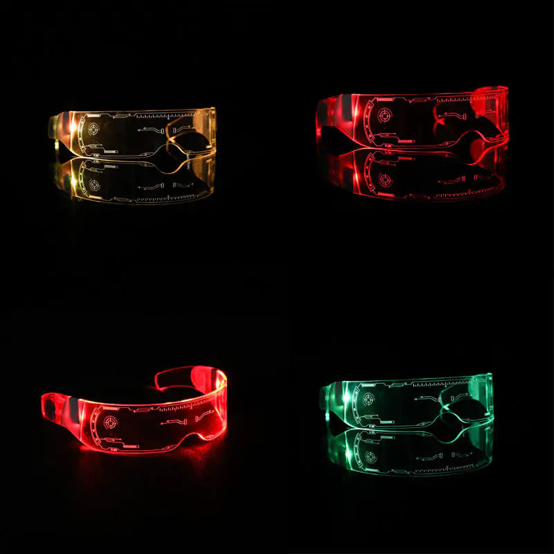 Colorful LED Bouncing Disco Glasses for Parties