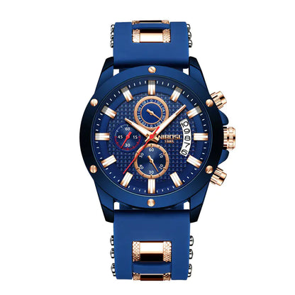 Three-Eye Quartz Chronograph Watch