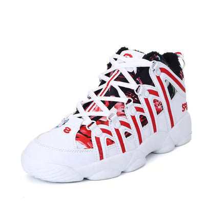 Winter Basketball Sneakers for Couples - Trendy Casual Shoes