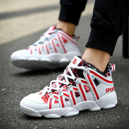 Winter Basketball Sneakers for Couples - Trendy Casual Shoes